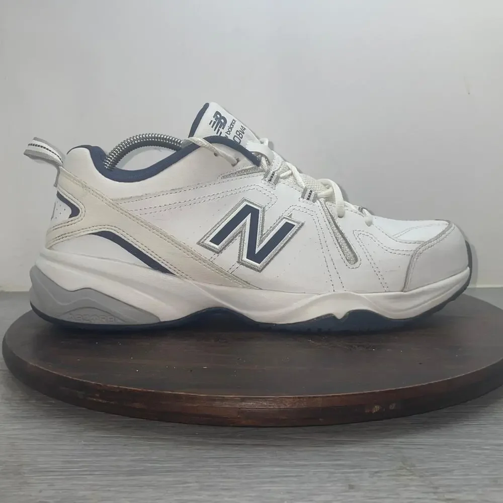New Balance 608 v4 Athletic Walking Shoes Mens US 10.5 D MX608V4W White Leather